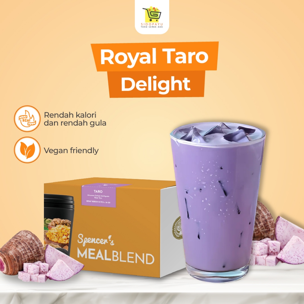 

Mealblend Royal Taro Delight Spencers Rendah Gula 15gr Protein Multigrain Dari Chia Seeds