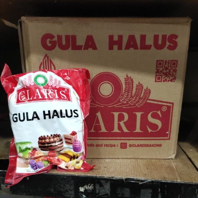 

Gula tepung Claris.
