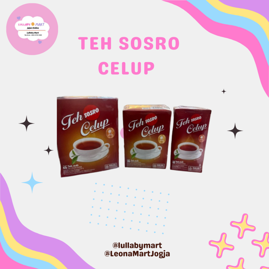 

TEH SOSRO CELUP BERAT 50 CELUP,30 CELUP&15CELUP