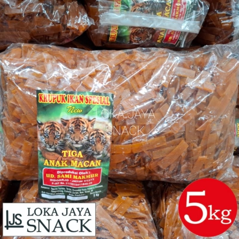 

TIGA ANAK MACAN Kerupuk Rambak Ikan 5 Kilogram