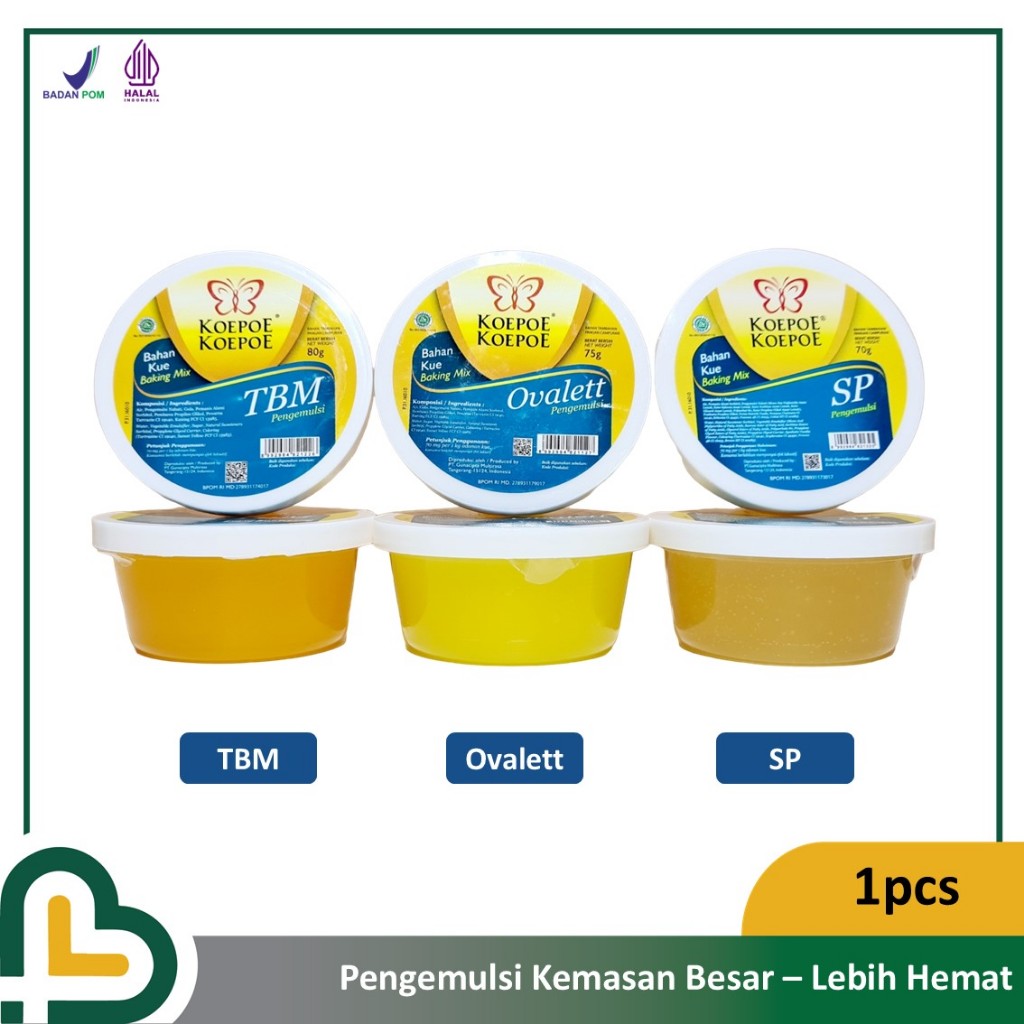 

Koepoe Koepoe Ovalett TBM SP Pengemulsi Pelembut Cake Emulsifier Besar