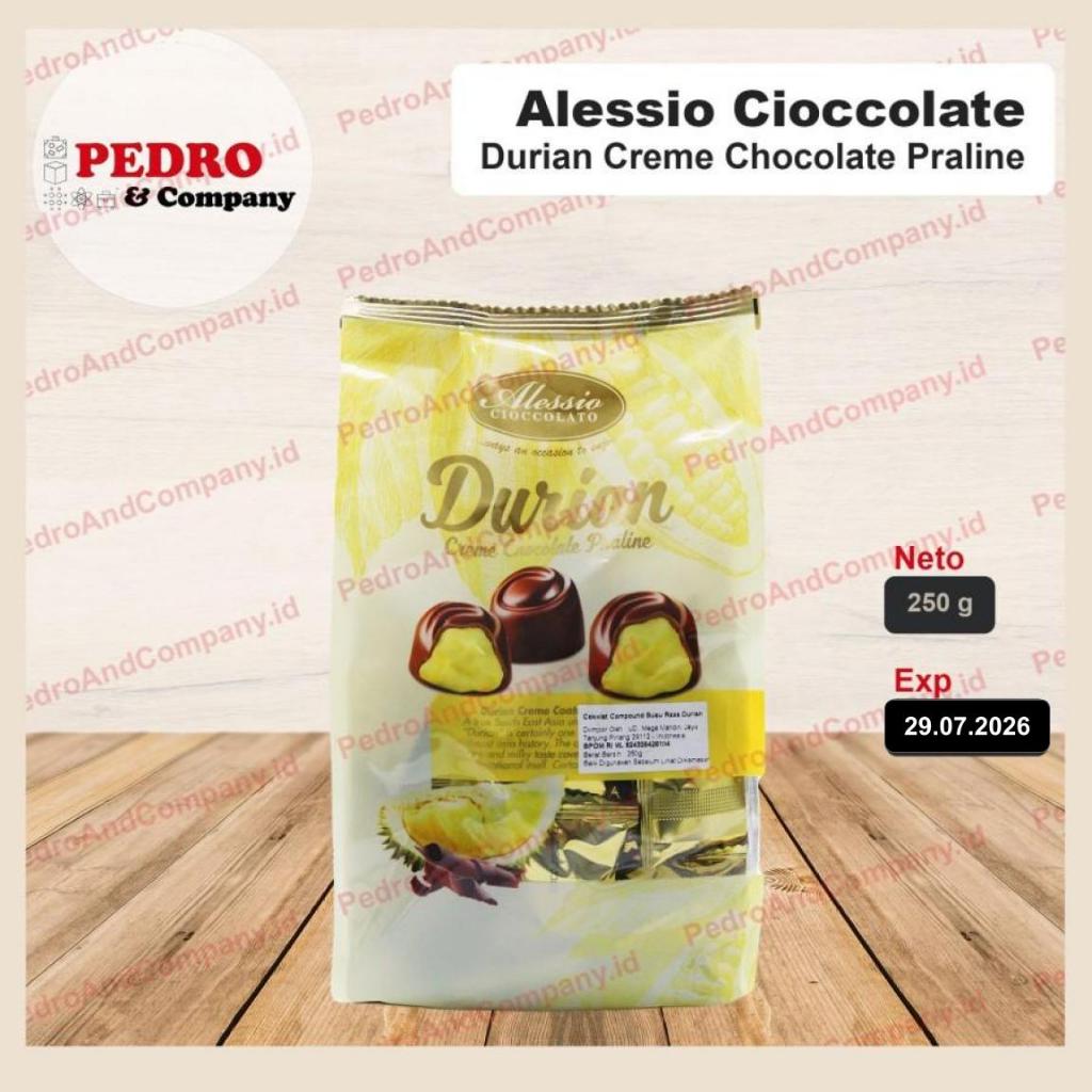 

Alessio coklat DURIAN creme chocolate praline 250 gram DUREN