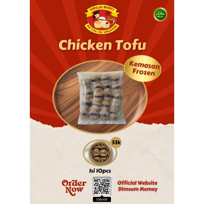 

Chicken Tofu isi 10pcs - Kemasan Frozen by Dimsum Memey