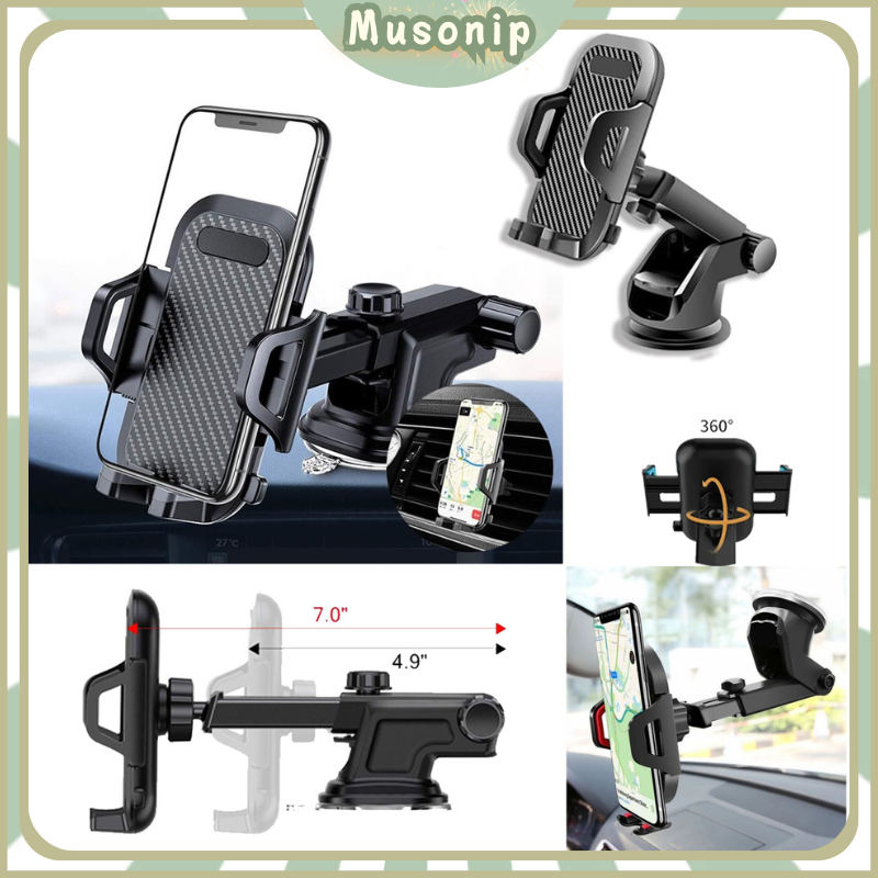 Holder HP Mobil/Phone Holder Mobil Otomatis 360 Derajat/Car Holder Kaca Mobil