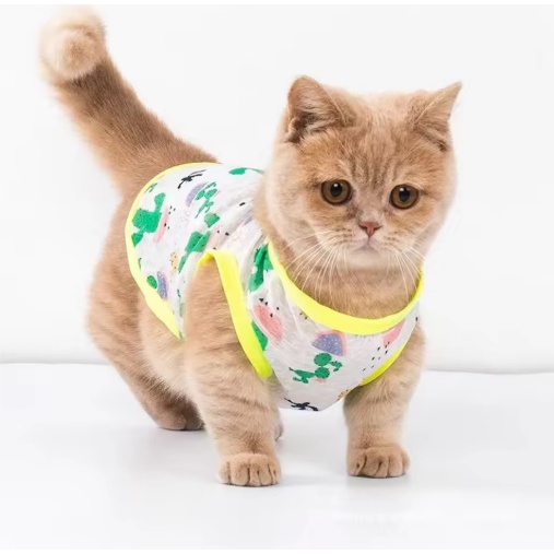 Baju Kucing Tipis Pakaian Hewan Peliharaan Baju Kucing Kecil