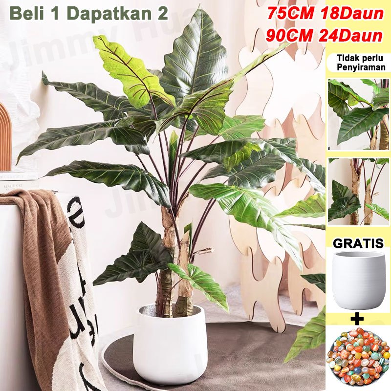 tanaman hias plastik 2 Tanaman Hias artificial TANAMAN PLASTIK Plastik Artificial Daun keladi pink v