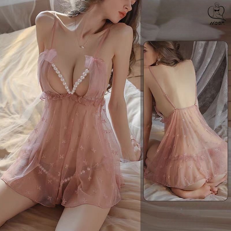 gaun pakaian dalam seksi gaun tidur renda backless seksi  gaun tidur layanan malam wanita  gaun tidu