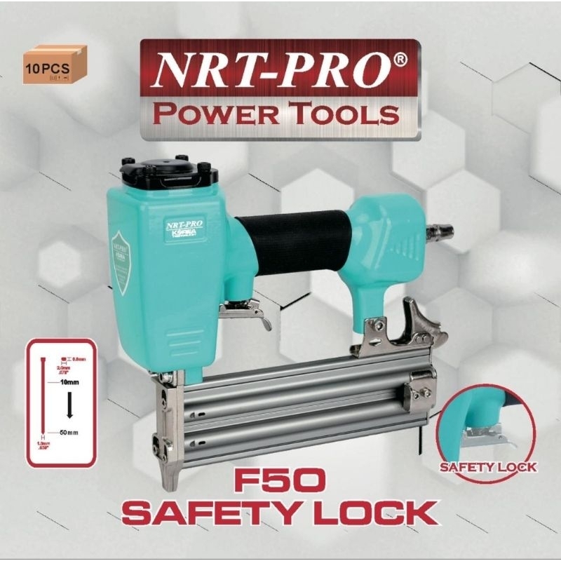 Air Nailer Mesin Paku Tembak F50 NRT PRO Safety Lock F 50