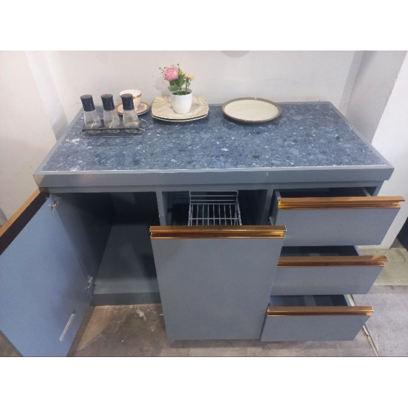 Ready kitchen set bawah edging gold