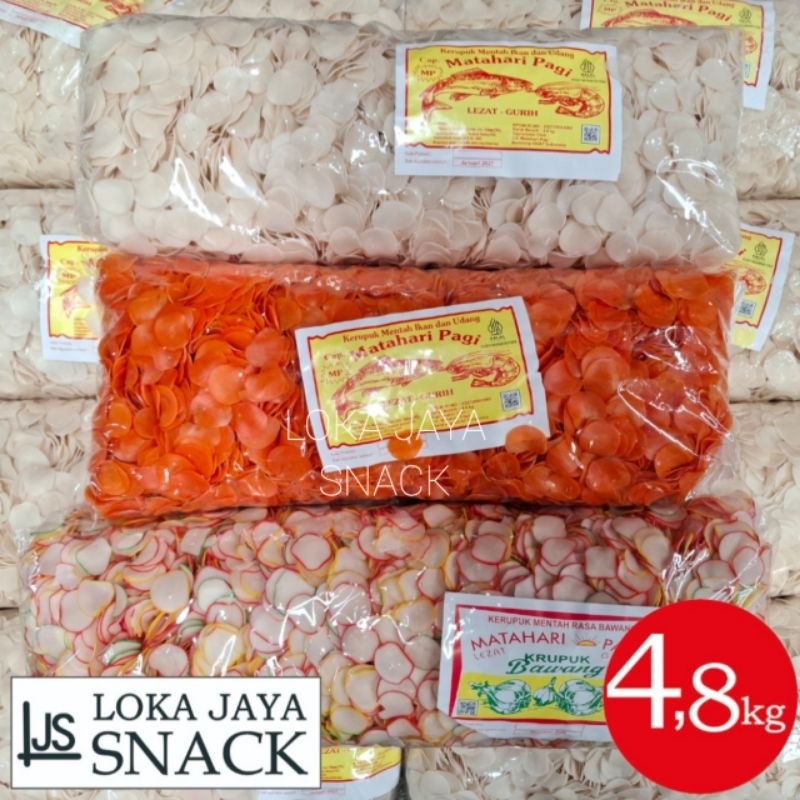 

MP Matahari Pagi Kerupuk Rasa Bawang , Ikan dan udang 4,8 kilogram