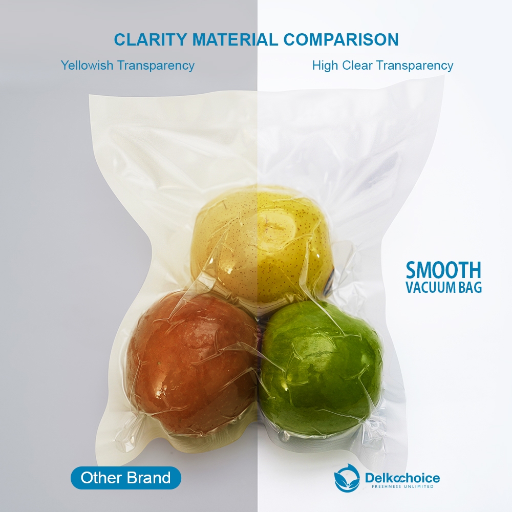 NEW DELKOCHOICE PLASTIK VACUM / VAKUM MAKANAN DELKOCHOICE POLOS EMBOSSED