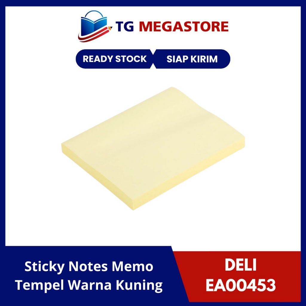 

Sticky Notes DELI Memo Tempel Warna Kuning 76x101mm - EA00453
