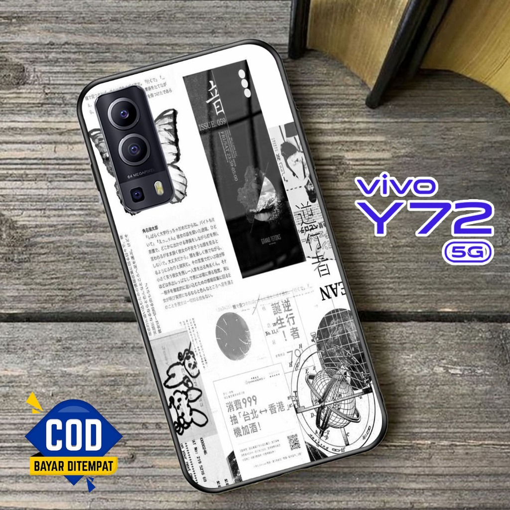 Softcase Kaca VIVO Y72 (5G) - Case Handphone VIVO Y72 (5G) [T75].