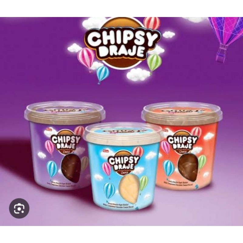 

ELVAN CHIPSY DRAJE Cokelat Biskuit Rasa Milk White Susu Dark Chocolate Drages Bites Cokelat Turki 300g