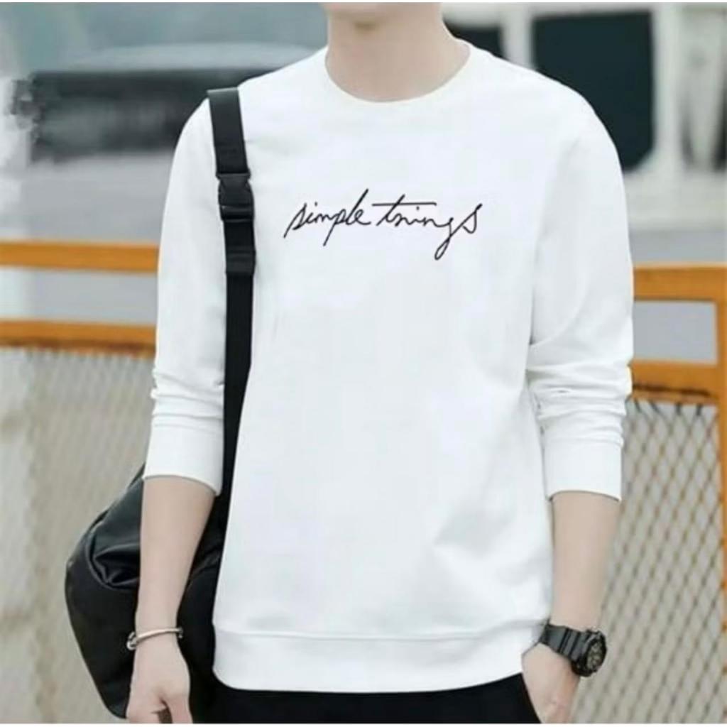 COLLECTION COOLS - BAJU SIMPLE THINGS PRIA TERBARU - KAOS DISTRO PRIA LENGAN PANJANG KEREN MASA KINI
