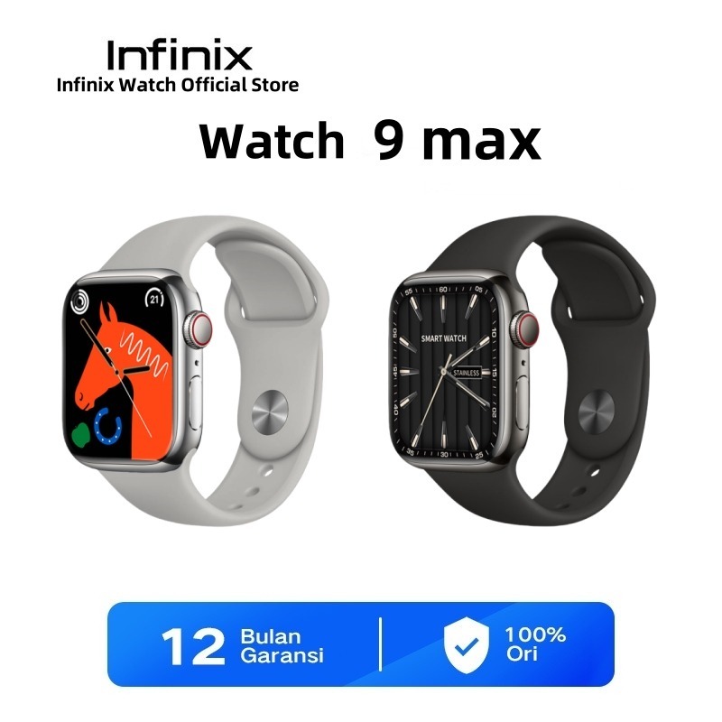 [COD] ORI ΙΝϜΙΝΙΧ Watch 9 Pro  2.3 Inci Layar Sentuh 45 Mm Layar Penuh Jam Tangan Pintar Tahan Air S