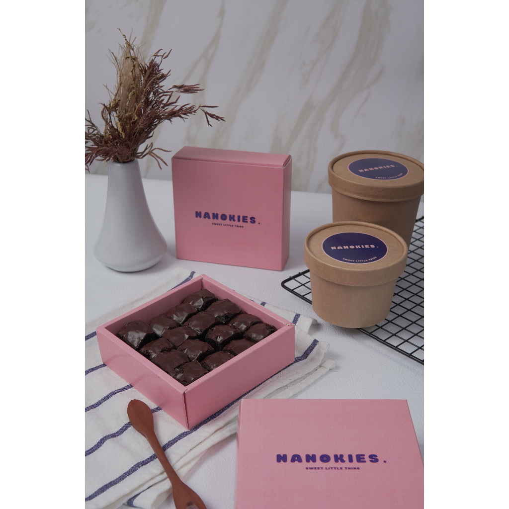 Fudgy Brownies Original Box 10x10