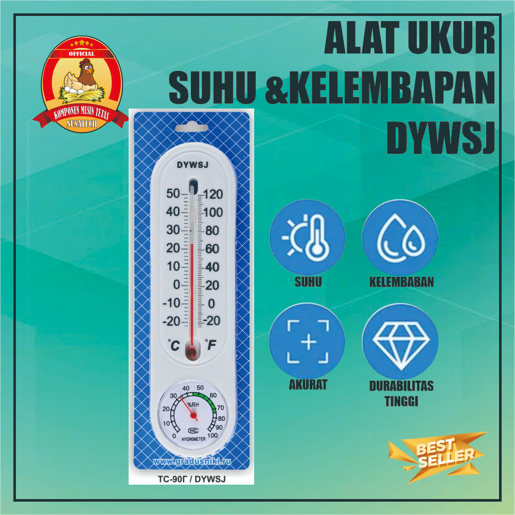 Termometer Higrometer Ruang Thermometer Hygrometer Analog Raksa DYWSJ