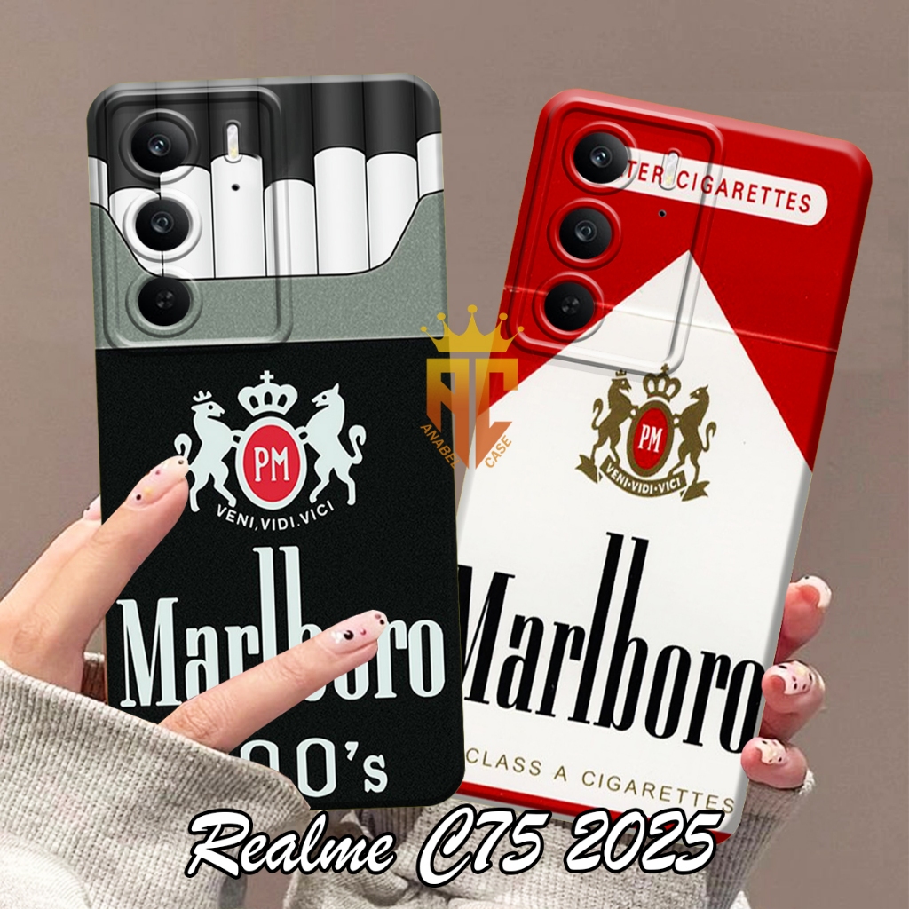 Softcase REALME C75 2024 / REALME C75X 4G 2024 / REALME C65 4G 2024. Fashion Case Motif Rokok Keren 