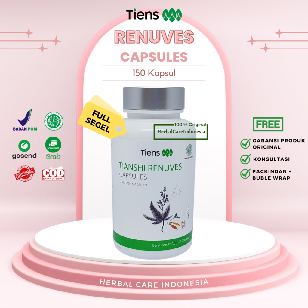 Obat Mata Minus Tiens Tianshi Renuves Capsule Isi 100 Kapsul