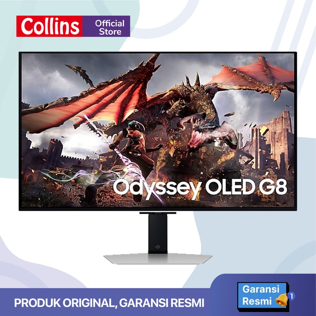 [Include Packing Kayu] Samsung Odyssey Oled G8 G80SD 32” 4K UHD 240Hz 0.03ms G-Sync | Garansi Resmi