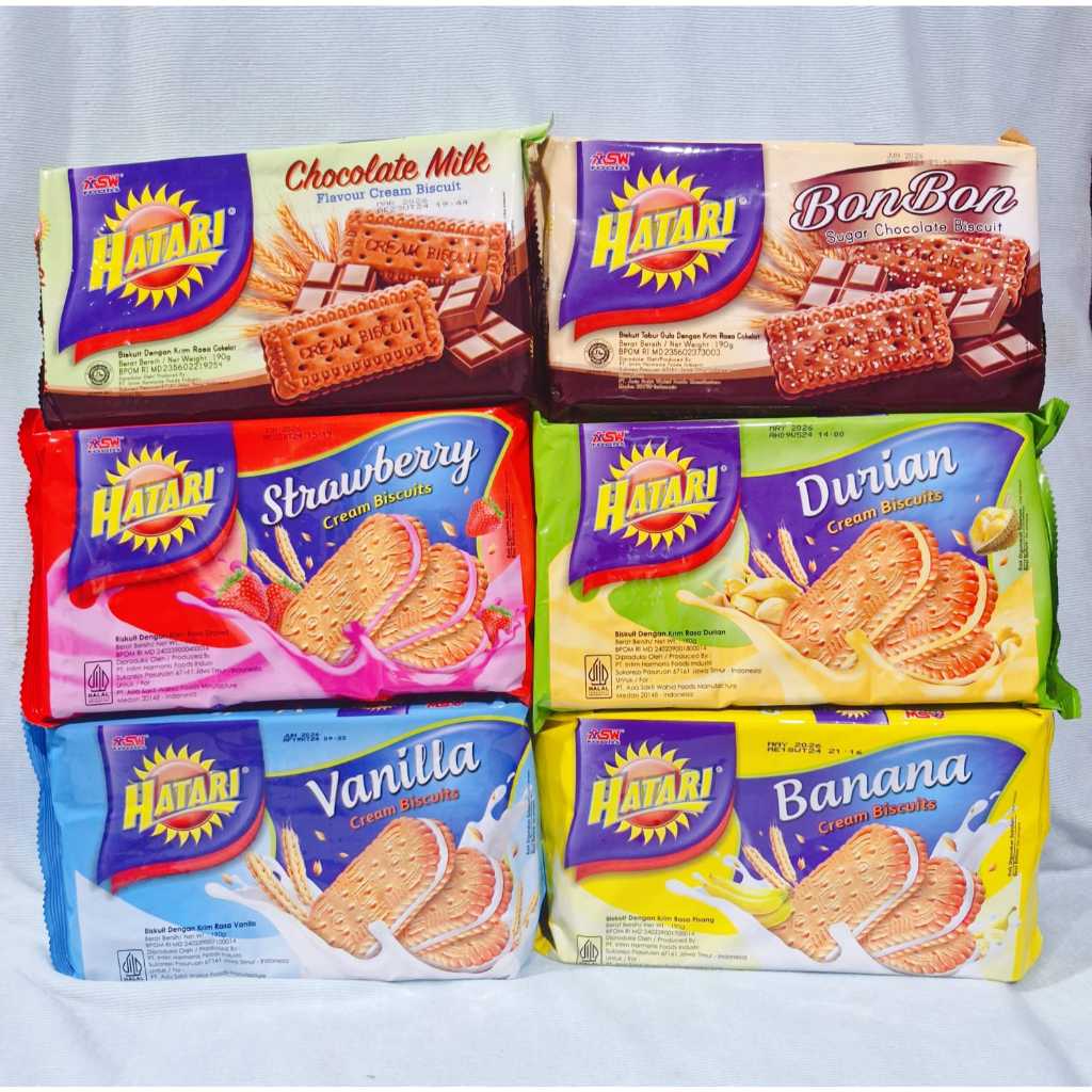 

Hatari Twins / Durian / Banana / Bon Bon / Chocolate Milk / Vanilla / Strawberry (190 gr)