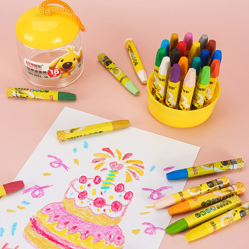 

Crayon Putar Washable 12/24 Color Crayon For Kids Tidak Beracun Yang Dapat Dicuci Seni Gambar Pastel Minyak Crayon Tidak Kotor Ditangan Washable Non Toxic Krayon Anak-Anak