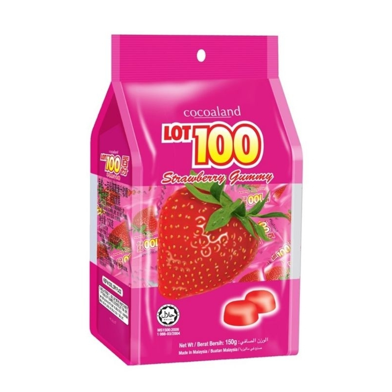 

Permen [READYSTOCK EXP 10/25] Lot 100 Strawberry Gummy Candy 150 g | INSTAN SAMEDAY JABODETABEK | Original Flavour | SIAP KIRIM | Import Cokelat Original 100% Snack Import Snack Malaysia Kuala Lumpur Ready Stock Jastip Malaysia Singapore