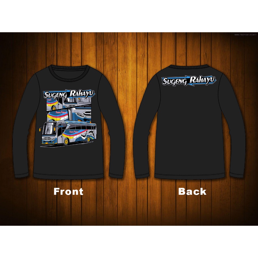 Baju Anak Bus Sugeng Rahayu Biru Size M ( 3 - 6 tahun ) Lengan Panjang