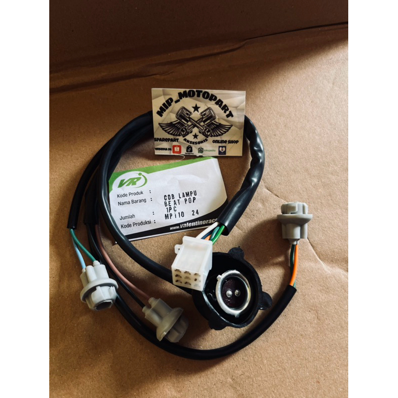 kabel soket lampu depan beat pop beat fi esp tahun 2015-2016 berkualitas super