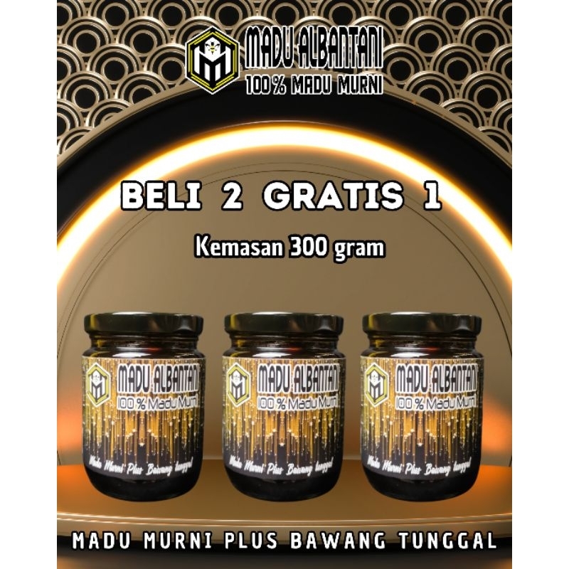 

Beli 2 Gratis 1 Madu Murni Plus Bawang Tunggal by Madu Albantani
