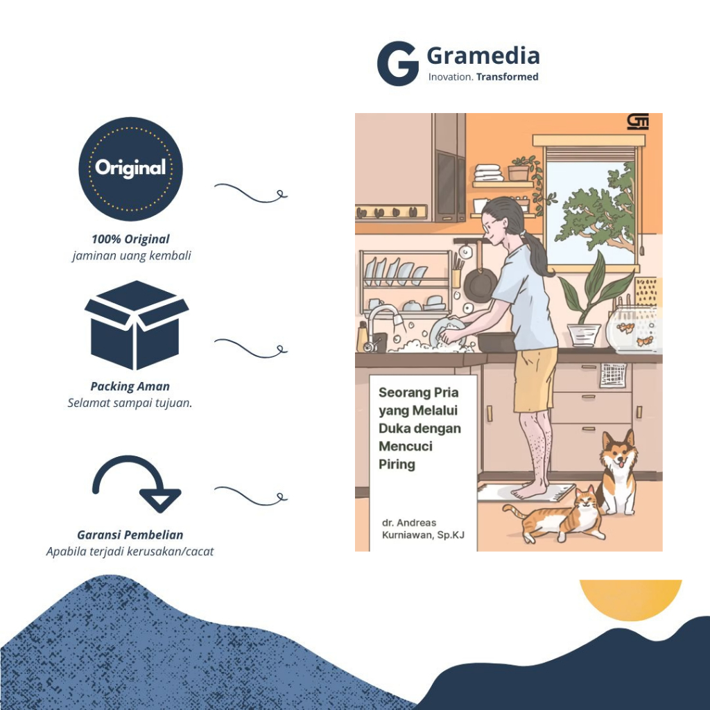 Seorang Pria yang Melalui Duka dengan Mencuci Piring