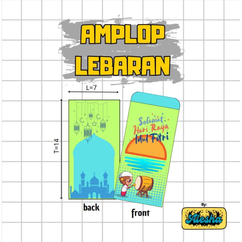 

amplop lebaran bahan tebal,gambar lucu