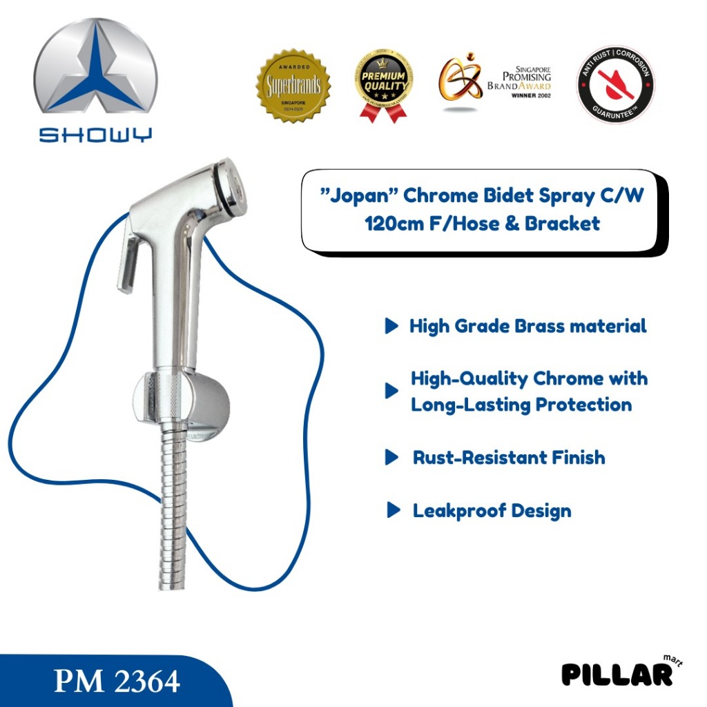 Shower Rinser Showy 2364 Chrome |  Toilet Jet Shower Washer Bidet Semprotan Cebok