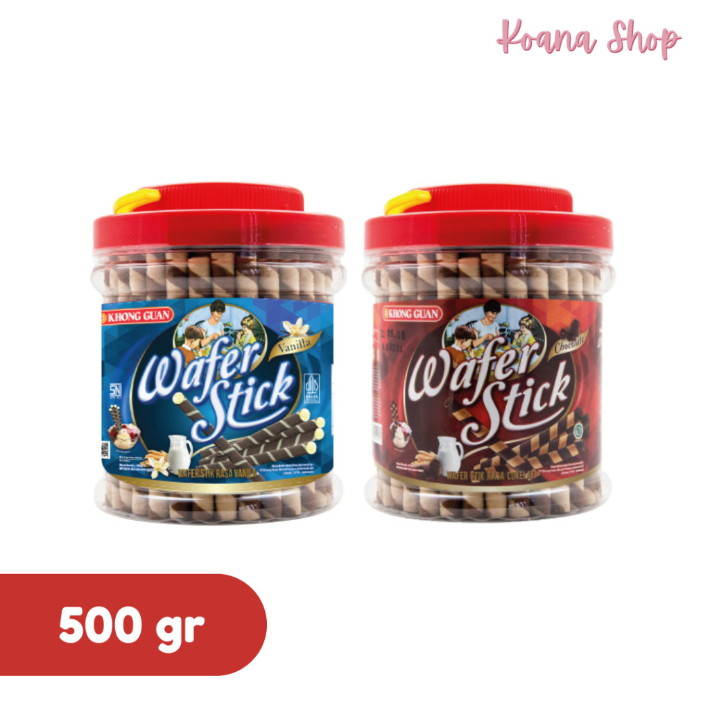 

Khong Guan Wafer Stick Coklat/Vanila 500 gr