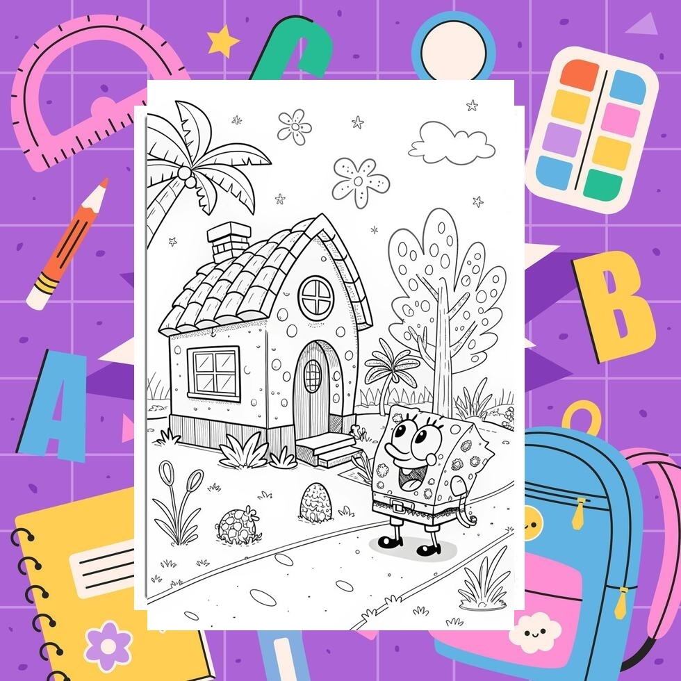 

Gambar Mewarnai anak tema Spongebob