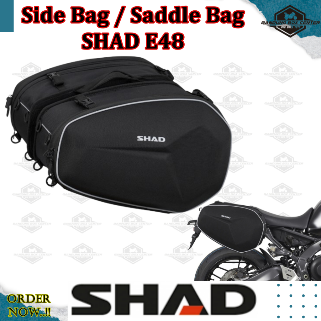 Saddle Bag Shad E48 SideBag Side Bags Tas Samping Motor Shad E 48