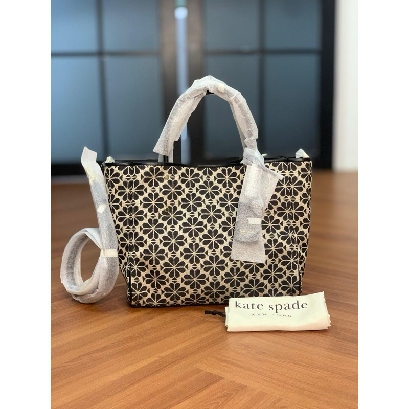 KS Flower Jacquard Medium Everything Tote cream Multi