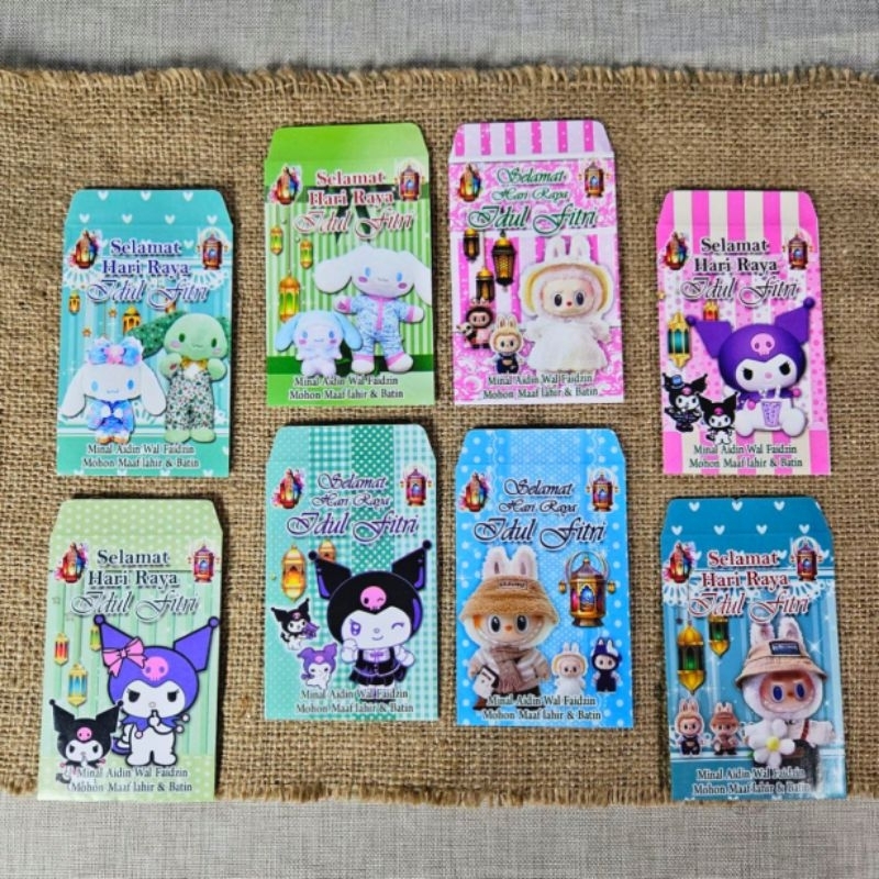 

Amplop lebaran Ampao lebaran serie kartun Q isi 10 lembar size medium