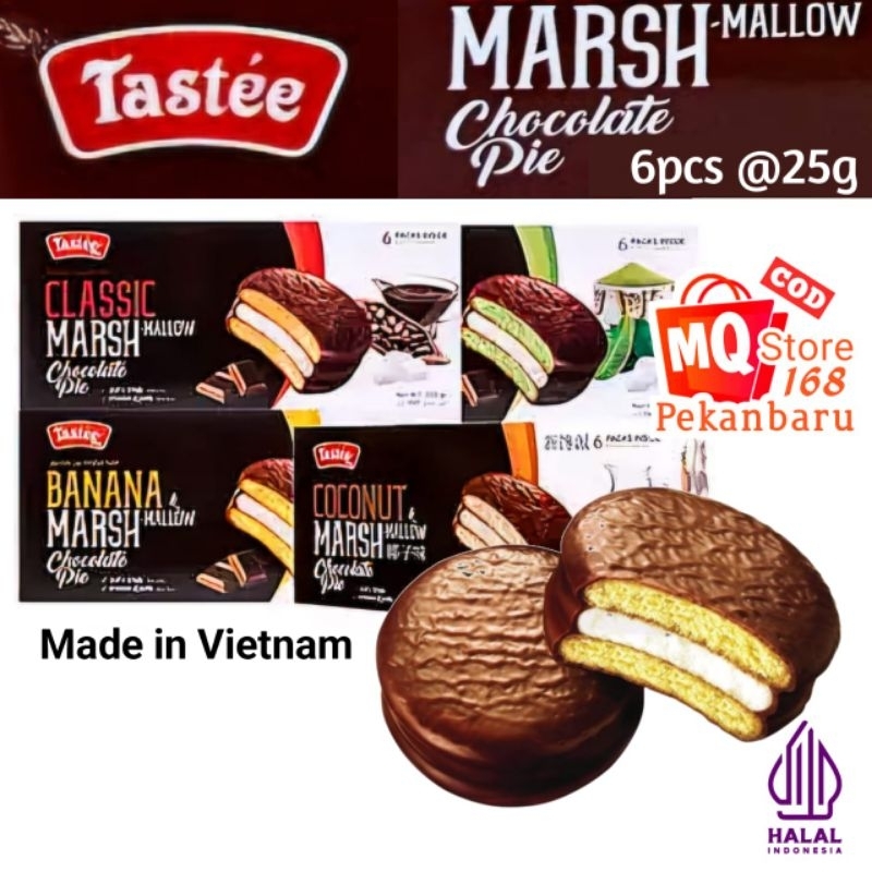 

Tastee Marsh Mallow chocolate pie Vietnam 6pcs @25gr