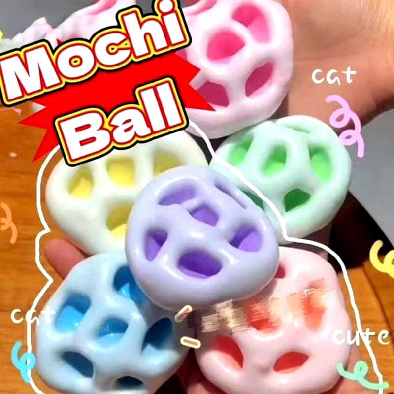 VIRALLL Squishy Mochi Cheese Ball Mainan Squishy Antistress Squishy Lucu Squishy Slow Rising