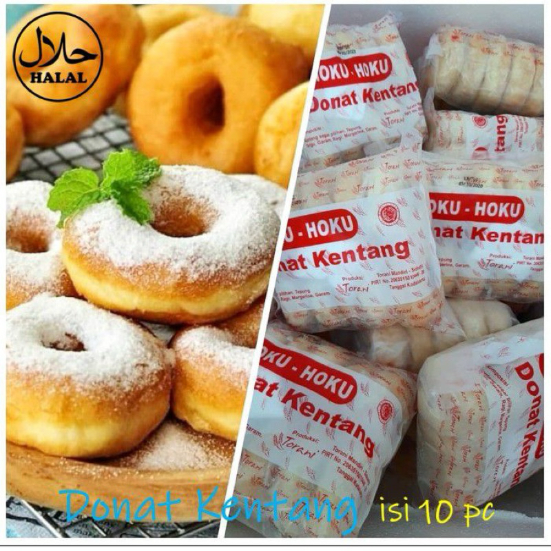 

Hoku - Hoku Donat Kentang + Gula 400 Gram (isi 10)