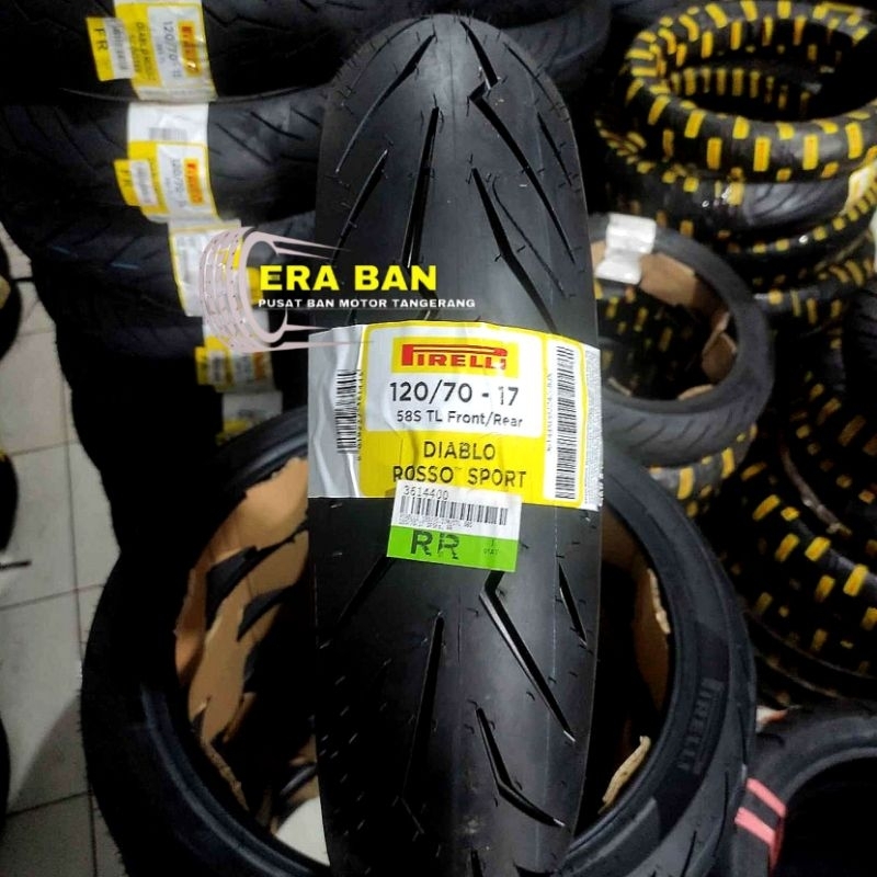 Ban Pirelli Diablo Rosso Sport 120/70-17 For Vixion R15 R25 Ninja Dll