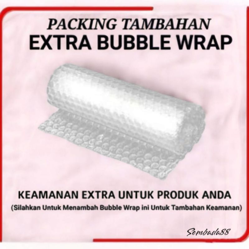 

PACKING TAMBAHAN BUBBLE WRAP / KARDUS UNTUK KEAMANAN PRODUK