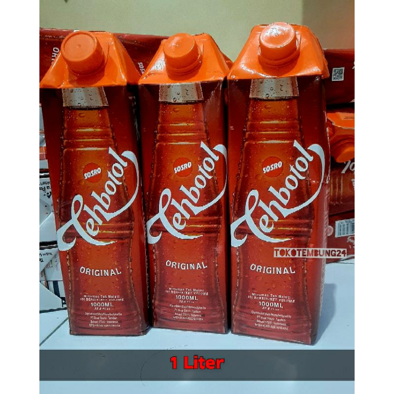 

Tehbotol SOSRO minuman Teh Original 1L [Instan medan]