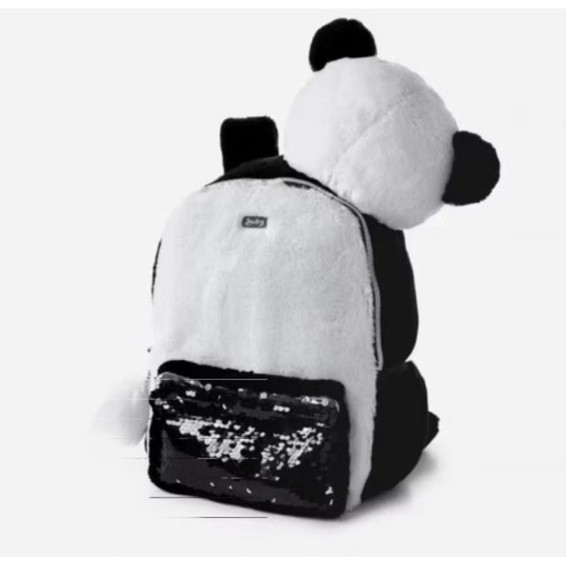 TAS JUSTICE ORIGINAL PANDA Critter Boneka Bulu Backpack Original By Justice