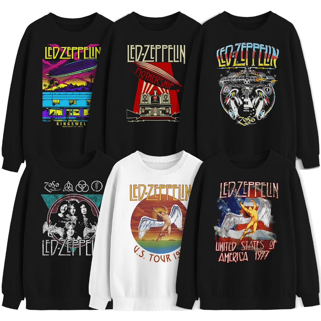 Sweater Band Led Zeppelin Crewneck Musik Unisex