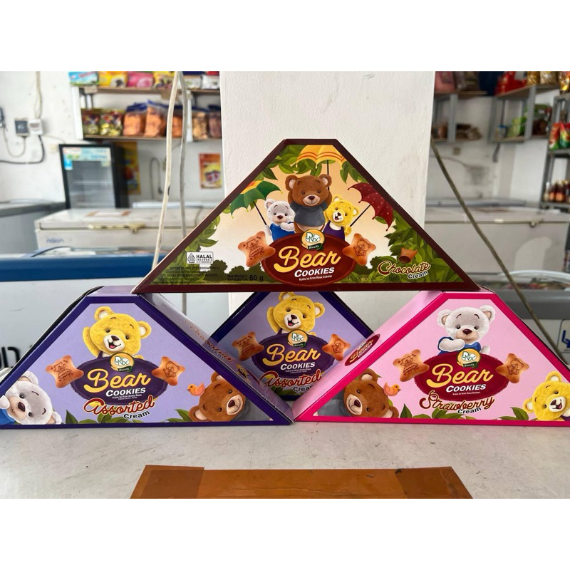 

Bear Cookies Segitiga Aneka Rasa 80gr