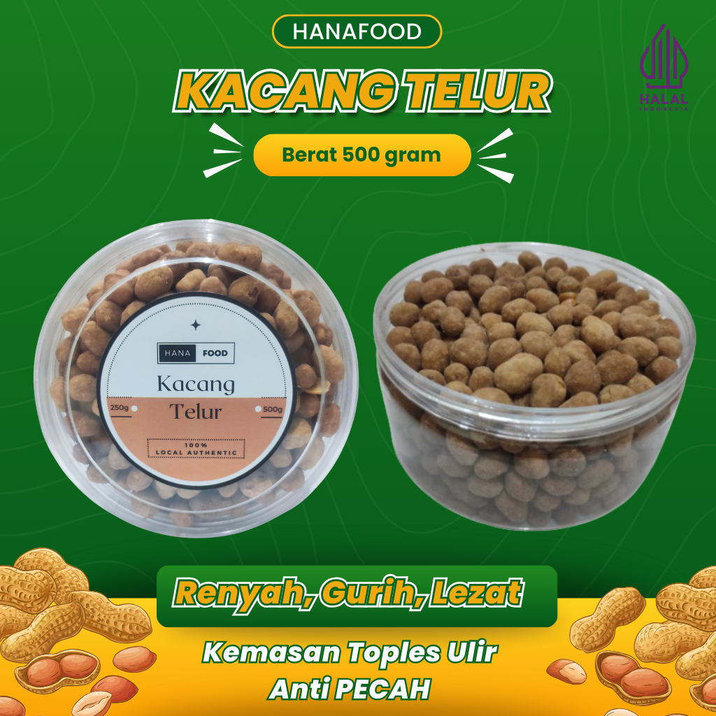 

Kacang Telur 500gram | 250gram