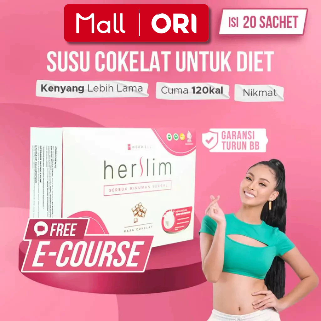 

Herwell Herslim - Isi 20 Porsi Meal Replacement Sarapan Asli Original